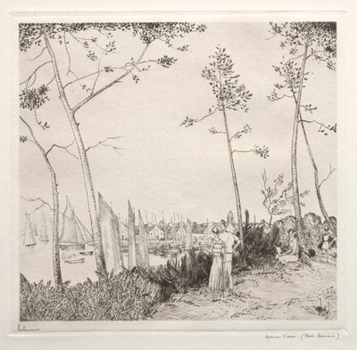 Promenaden i hamnen av Jean Emile Laboureur