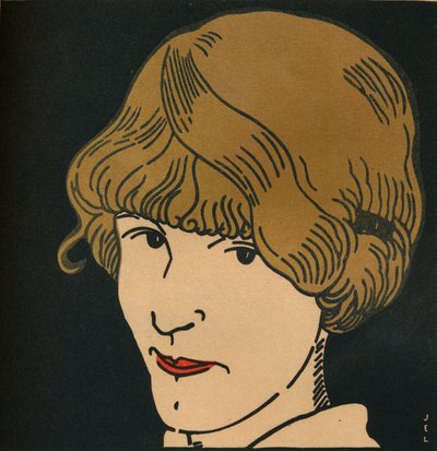 Gyllene hårmask, 1912 av Jean Emile Laboureur