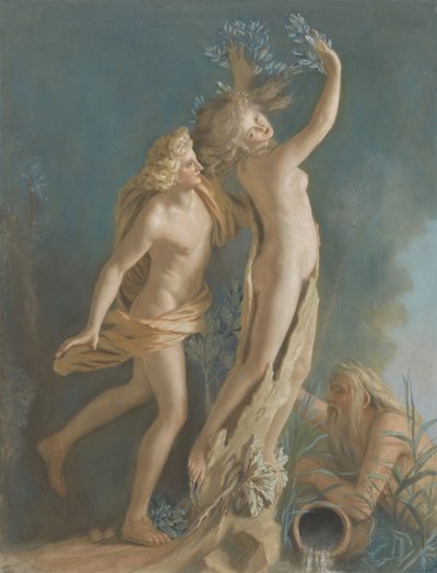 Apollo och Daphne, efter Lorenzo Berninis marmorgrupp i Galleria Borghese, Rom Apollo och Daphne, efter Lorenzo Berninis marmorgrupp i Galleria Borghese, Rom av Jean Étienne Liotard