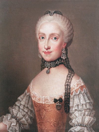 Infanta Maria Ludovica, dotter till Karl III av Spanien och hustru till Leopold II (1747-92) den helige romerske kejsaren och storhertigen av Toscana av Jean Étienne Liotard