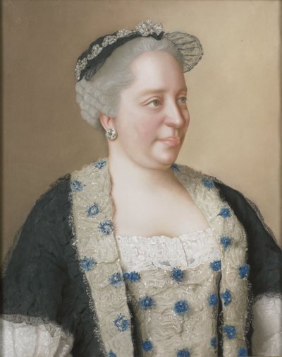 Porträtt av kejsarinnan Maria Theresia av Österrike (1717-1780) av Jean Étienne Liotard