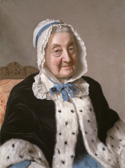 Porträtt av Marthe Marie Tronchin, 1758-61 av Jean Étienne Liotard