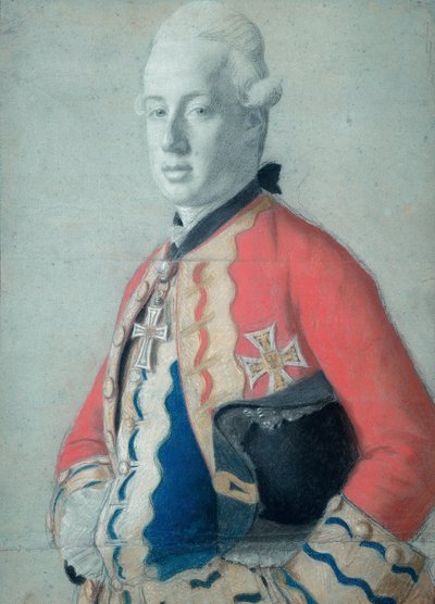 Porträtt av ärkehertig Maximilian Franz av Österrike (1756-1801), senare ärkebiskop och kurfurste av Köln och prins biskop av Münster av Jean Étienne Liotard
