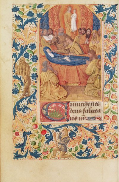 Ms Latin 13305 fol.88v Jungfruns död, från 