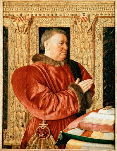 Porträtt av Frankrikes justitieminister Guillaume Jouvenel des Ursins (målning av Jean Fouquet