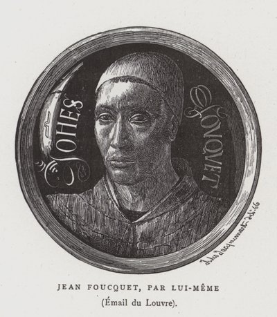 Självporträtt av den franske 1400-talets målare Jean Fouquet av Jean Fouquet