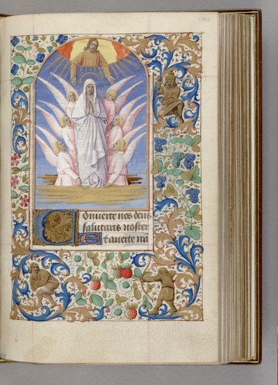 The Assumption of the Virgin Time Book of Hours, 1450-1499 av Jean Fouquet