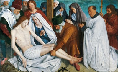 Pieta av Jean Fouquet (ca 1415 - ca 1481), tempera på trä av Jean Fouquet