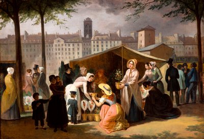 Blomstermarknad av Jean Francois Demay