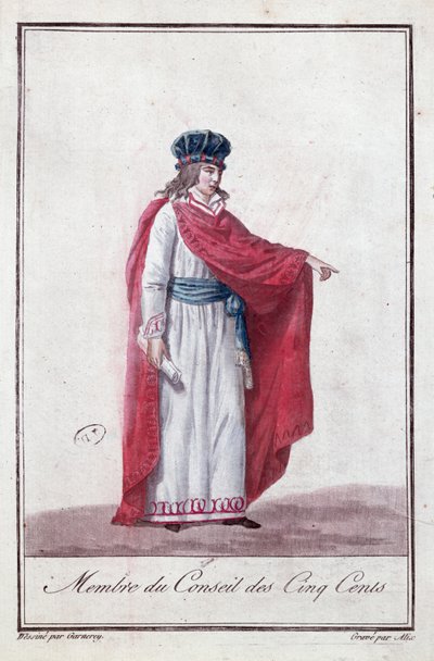Medlem av de femhundras råd under Directoire-perioden, 1795-99 av Jean Francois Garneray