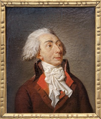 Porträtt av Michel Lepeletier de Saint Fargeau (1760-1793), fransk politiker, advokat, mycket aktiv som medlem av konventet under revolutionen, han utarbetade en nationell utbildningsplan på grundval av Condorcet vars idéer kommer att tas upp av J av Jean Francois Garneray