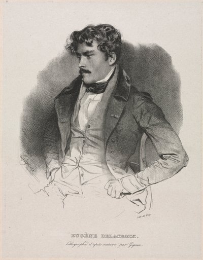 Eugène Delacroix av Jean Francois Gigoux