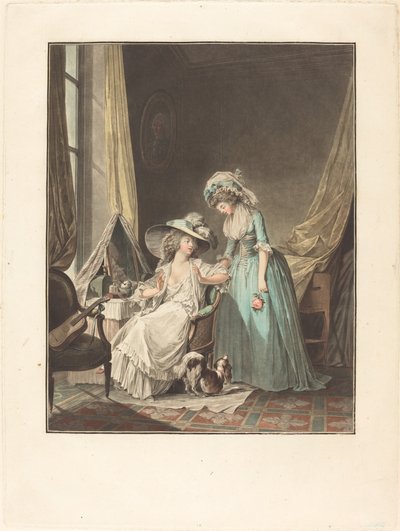 Den svåra bekännelsen, 1787. av Jean Francois Janinet
