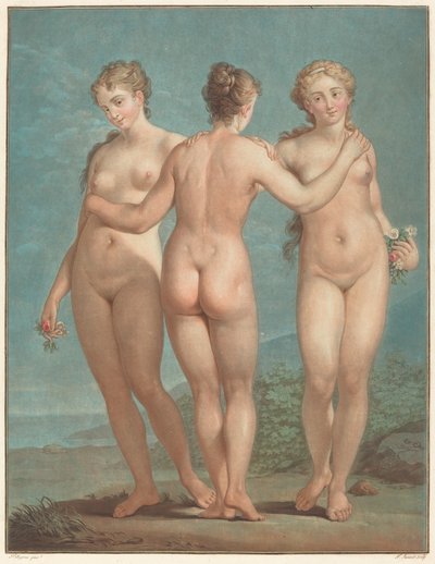De tre nåderna. av Jean Francois Janinet