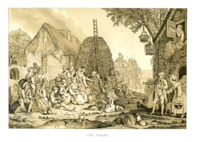 Der Bauernhof, 1885 von Jean Francois Janinet