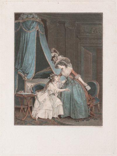 Indiskretionen, 1788. av Jean Francois Janinet