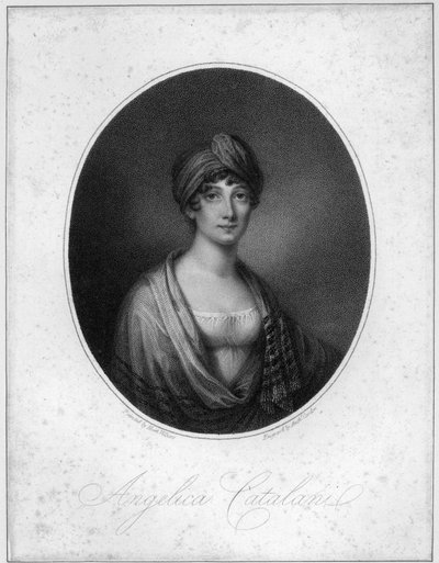 Angelica Catalani, graverad av Antoine Cardon av Jean Francois Marie Huet Villiers