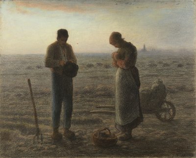 Angelus (pastell på papper) av Jean-Francois Millet