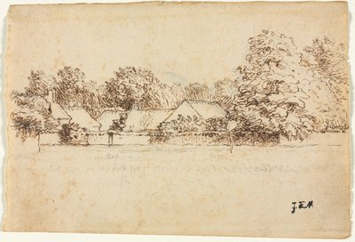 Stugor, 1870-1871. av Jean Francois Millet