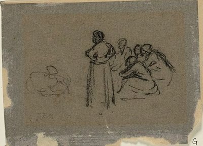 Grupp av kvinnor av Jean Francois Millet