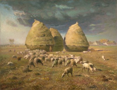 Höstackar: Hösten, c.1874 av Jean Francois Millet