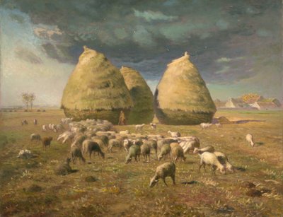 Höstackar: Höst, ca. 1874. av Jean Francois Millet