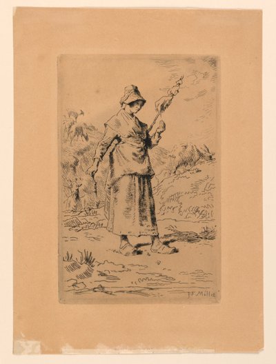 Spinnern av Jean Francois Millet