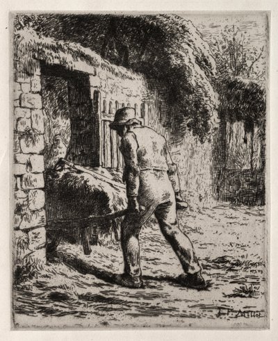 Bonde som återvänder från gödselhögen av Jean Francois Millet