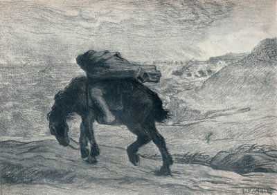 Phoebus och Boreus, 1800-talet av Jean Francois Millet