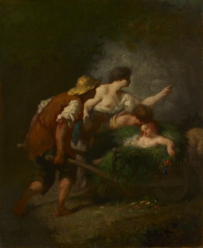 Återvända från fälten av Jean Francois Millet