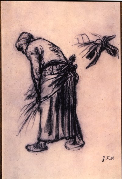 Studie av en samlare av Jean Francois Millet