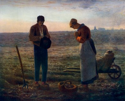The Angelus, 1857-1859, 1912. av Jean Francois Millet