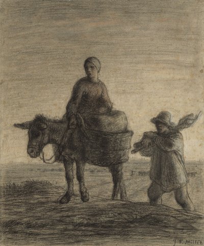 Avgången till arbetet, 1857 av Jean Francois Millet