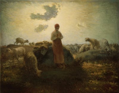 Flockens väktare av Jean Francois Millet