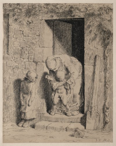 Moderns försiktighetsåtgärd av Jean Francois Millet