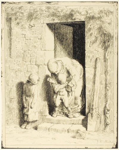 Moderns försiktighetsåtgärd av Jean Francois Millet