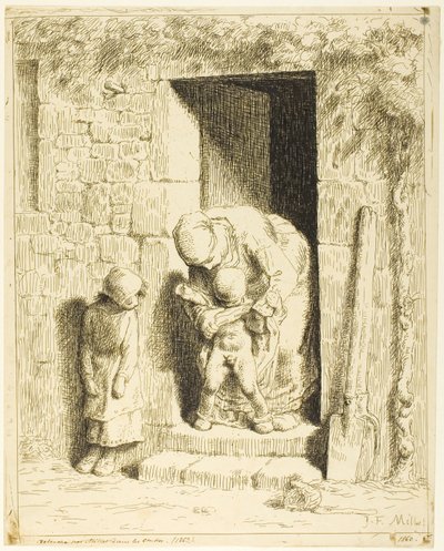Moderns försiktighetsåtgärd av Jean Francois Millet