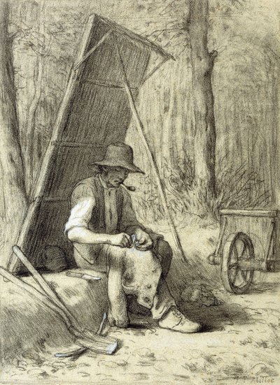 The Road Mender, av Jean Francois Millet