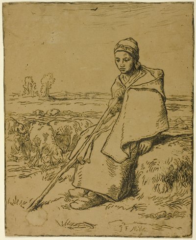 Herdinnan av Jean Francois Millet