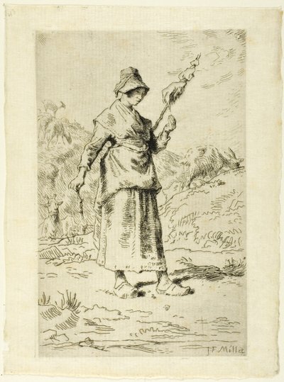 Spinnaren av Jean Francois Millet
