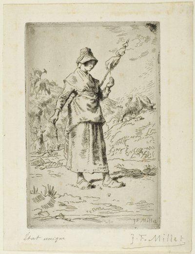 Spinnaren av Jean Francois Millet