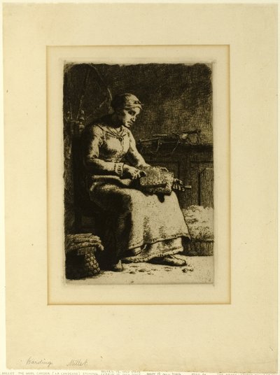 Wool-Carder av Jean Francois Millet