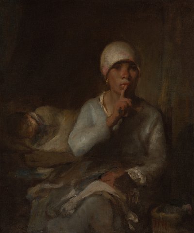 Kvinna och barn (Tystnad) av Jean Francois Millet