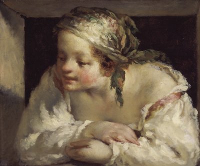 Ung kvinna, 1844-45 av Jean Francois Millet