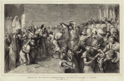 Aissawah-festivalen av Jean Francois Portaels