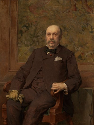 Självporträtt (olja på duk) av Jean Francois Portaels