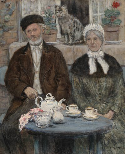 Afternoon Tea, ca. 1880. av Jean Francois Raffaelli