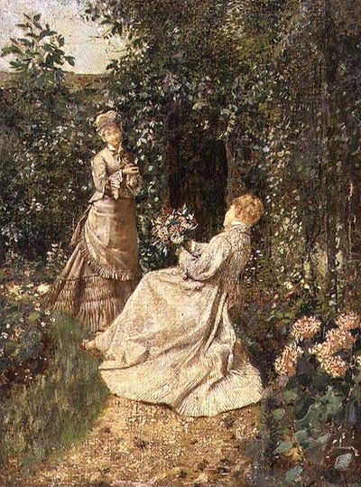 I trädgården av Jean Francois Raffaelli