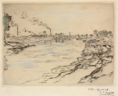 Seinen, i Asnières, 1894. av Jean Francois Raffaelli