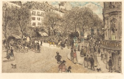 Italienarnas boulevard av Jean Francois Raffaelli